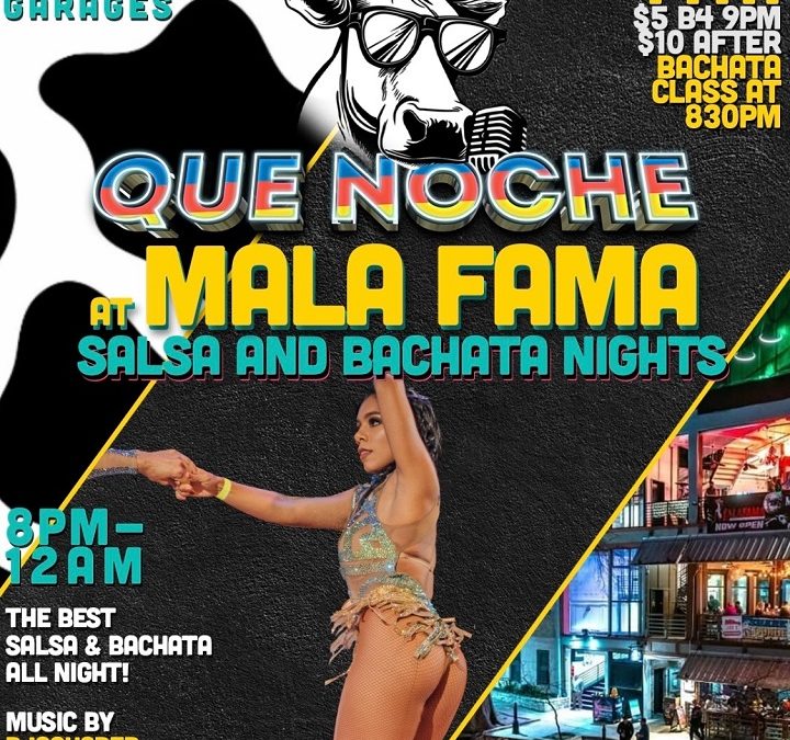 Que Noche – Salsa And Bachata Nights, 14th Jan, 8 pm to 12 am